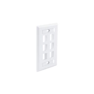 Wavenet FACEPLATE ID WINDOW 6 PORT WHITE 25PK