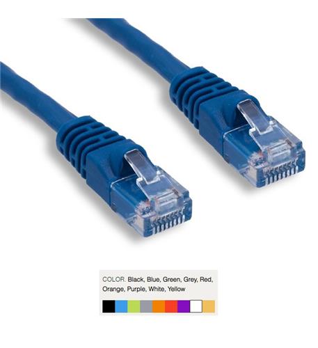 Wavenet CAT6 PATCH CORD BOOTED 6" WHITE