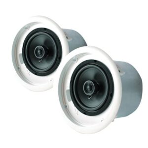 SPECO 6.5" Metal Backcan Speakers Pair