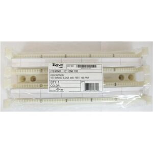 ICC 110 WIRING BLOCK W/O FT, 100-PAIR,CAT 5e