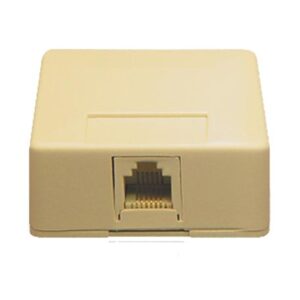 ICC SURFACE MOUNT JACK, 6P6C, IVORY