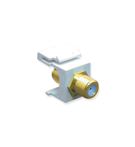 ICC Module, F-Type, Gold Plated, 3GHZ, White