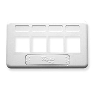 ICC FACEPLATE, FURNITURE, TIA, 4-PORT, WHITE