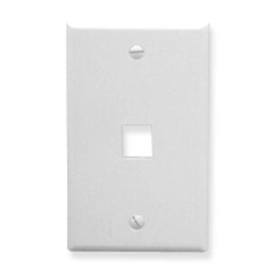 ICC FACEPLATE, OVERSIZED, 1-PORT, WHITE