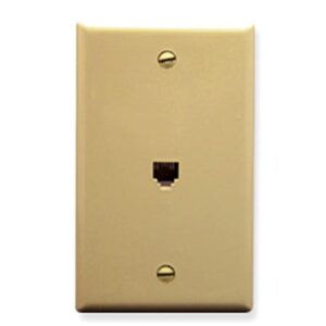 ICC WALL PLATE, VOICE 6P6C, IVORY