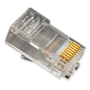 ICC PLUG, 8P8C, OVAL ENTRY, SOLID, 100PK