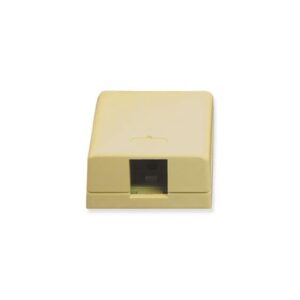 ICC SURFACE MOUNT BOX, 1-PORT, IVORY