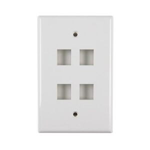 Wavenet FP04PWH-SPK FACEPLATE 4 PORT WHITE