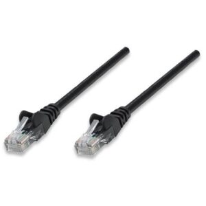 Intellinet CAT5e BOOT PATCH CORD .5 FT BLACK