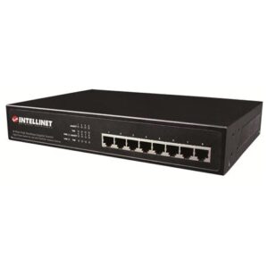 Intellinet 8 Port Gigabit Switch all POEplus Desk