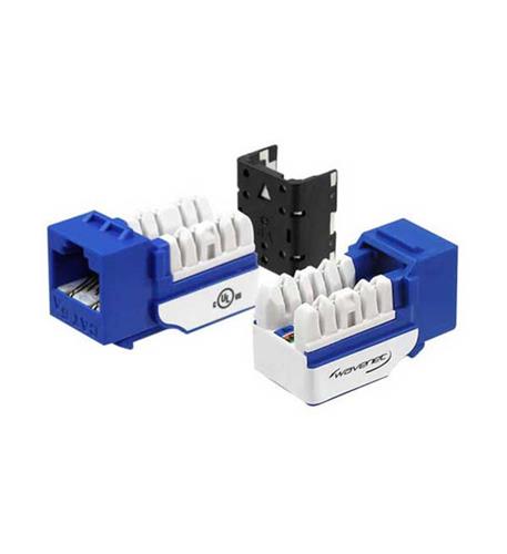 Wavenet CAT6A JACK BLUE 8P8C SDJ 25 PACK